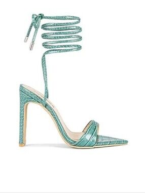Superdown Revolve Alina Heel in Teal Size 8